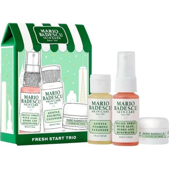 Mario Badescu Other - Mario Badescu Fresh Start Trio: Eye Cream, Foaming Cleanser & Facial Sprąy NIB